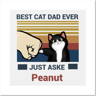 Best Cat Dad Ever Men's Shirt Posters and Art